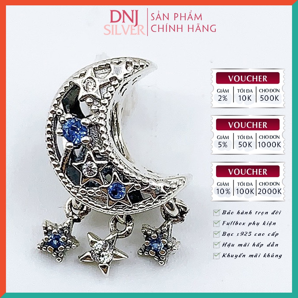 Vòng tay charm bạc 925 cao cấp - Bộ Vòng Charm Khát vọng đến ước mơ, Những chân trời mới - Vòng tay dành cho nam và nữ