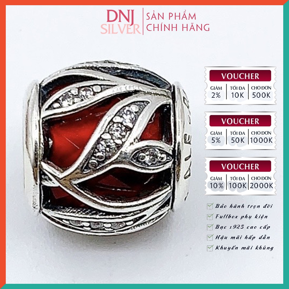 Vòng tay charm bạc 925 cao cấp - Bộ Vòng charm Nơi lưu giữ kỷ niệm tình yêu nồng cháy - Vòng tay dành cho nam và nữ