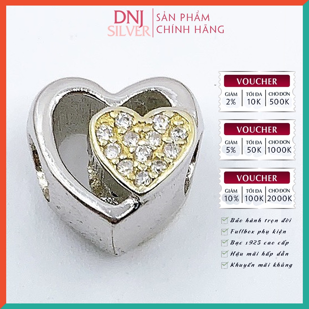 Vòng tay charm bạc 925 cao cấp - Bộ Vòng charm Chúc mừng sinh nhật với tình yêu, may mắn - Vòng tay dành cho nam và nữ