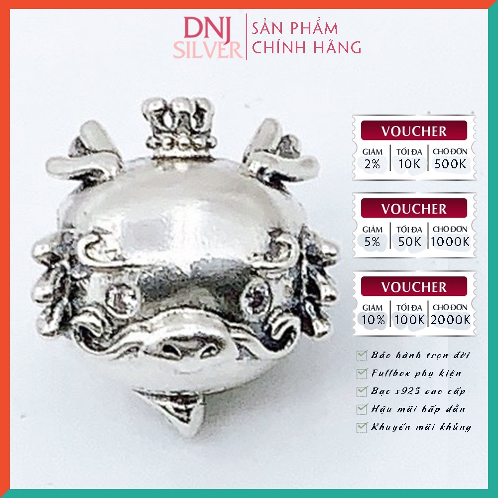 Vòng tay charm bạc 925 cao cấp - Bộ Vòng charm Cá chép hóa rồng, Phát tài phát lộc - Vòng tay dành cho nam và nữ