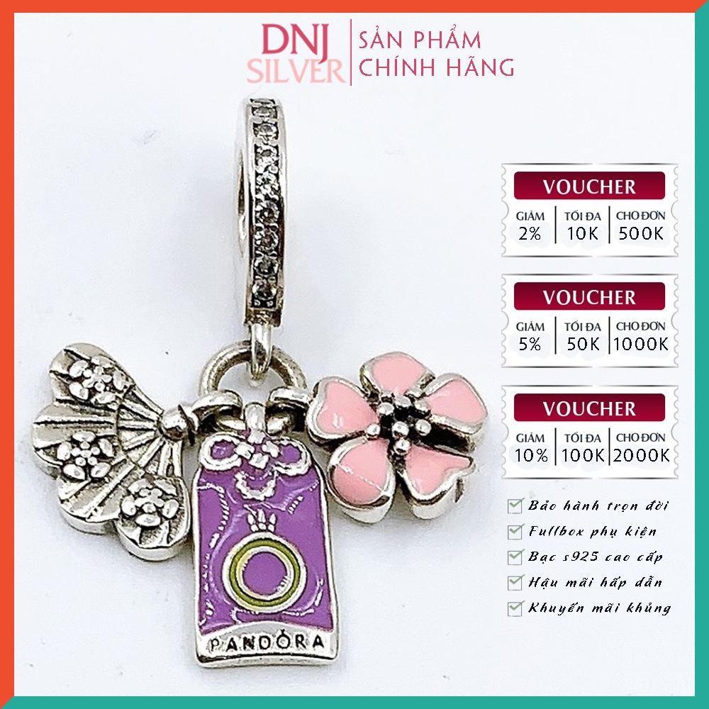 Vòng tay charm bạc 925 cao cấp - Bộ Vòng charm Tình yêu, Tuổi trẻ, May mắn và Năng lượng - Vòng tay dành cho nam và nữ