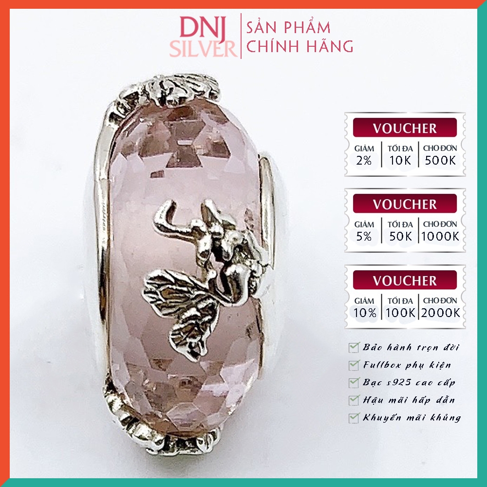 Vòng tay charm bạc 925 cao cấp - Bộ Vòng charm Có con gái là điều tuyệt với nhất - Vòng tay dành cho nam và nữ