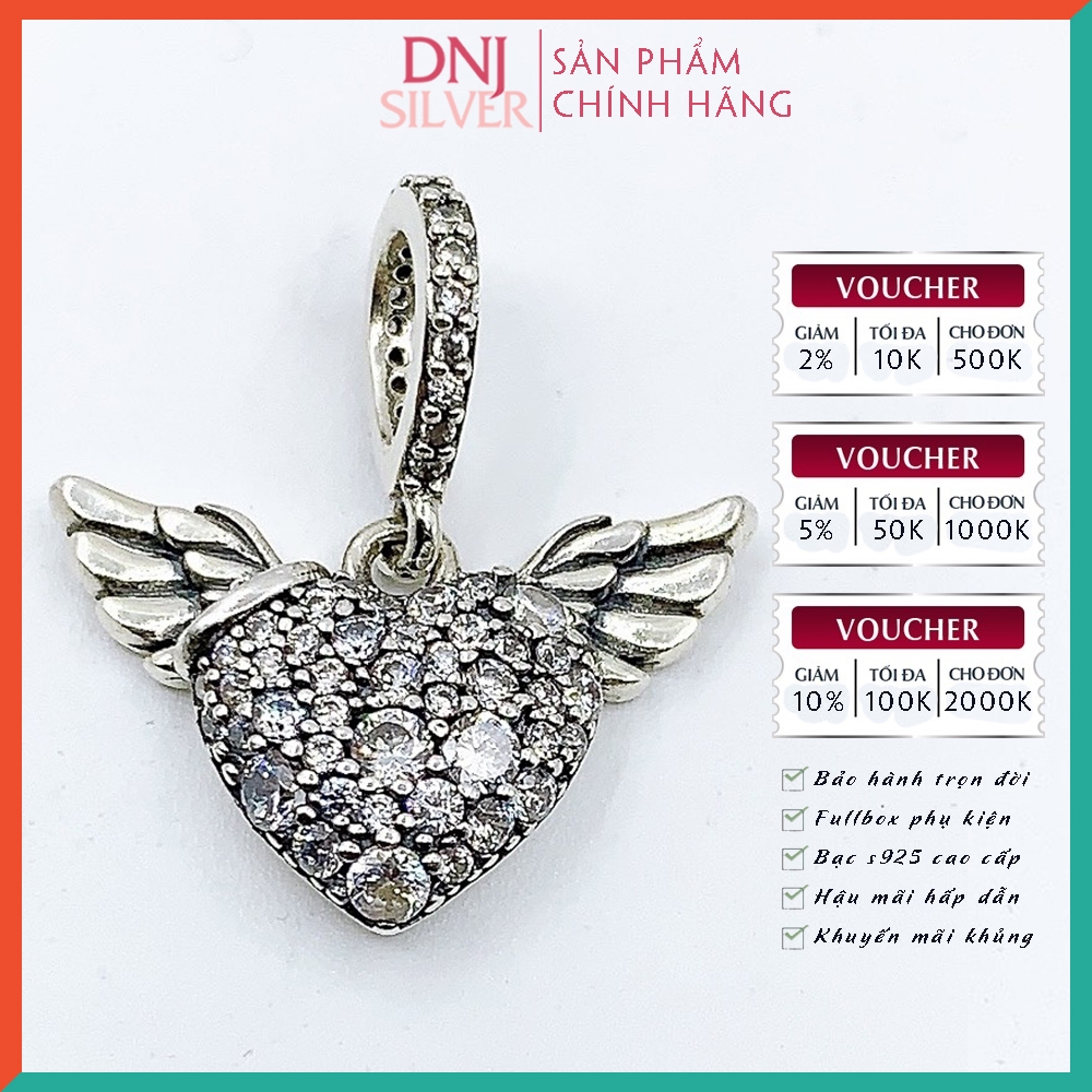 Vòng tay charm bạc 925 cao cấp - Bộ Vòng charm May Mắn Trong Tính Yêu, Tình Cảm Bền Vững - Vòng tay dành cho nam và nữ