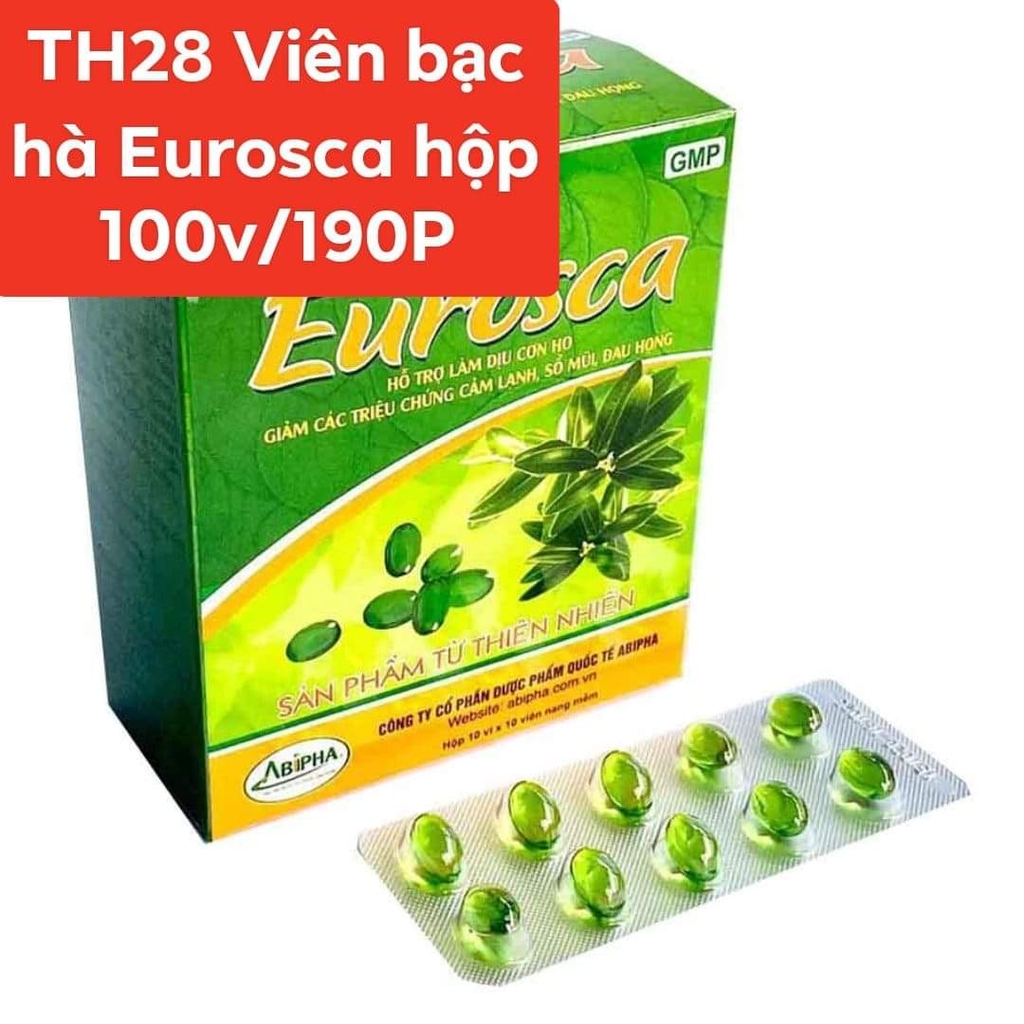 TH28 Viên Bạc Hà EUROSCA hộp 100v