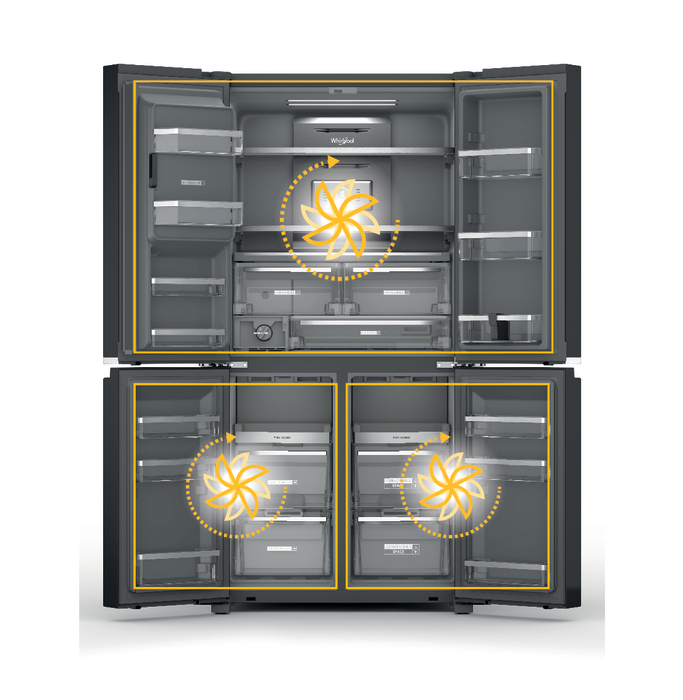 Tủ Lạnh Whirlpool Inverter 4 Cửa 593 Lít WFQ590DBSV -nghiathuy