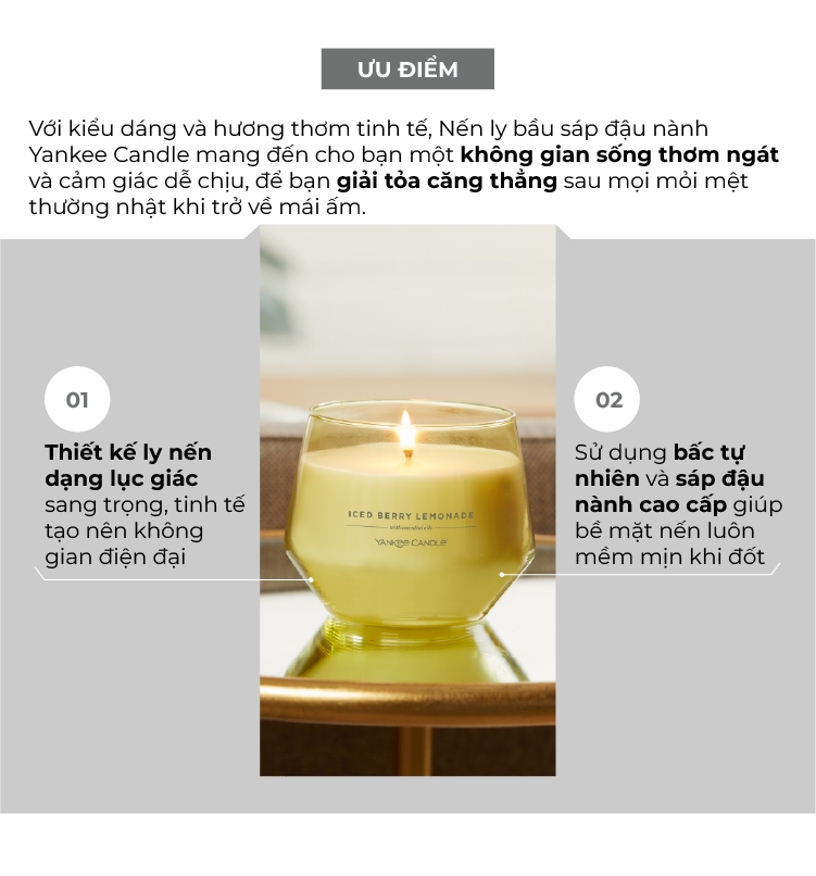 Nến ly bầu Yankee Candle mùi Autumn Wreath