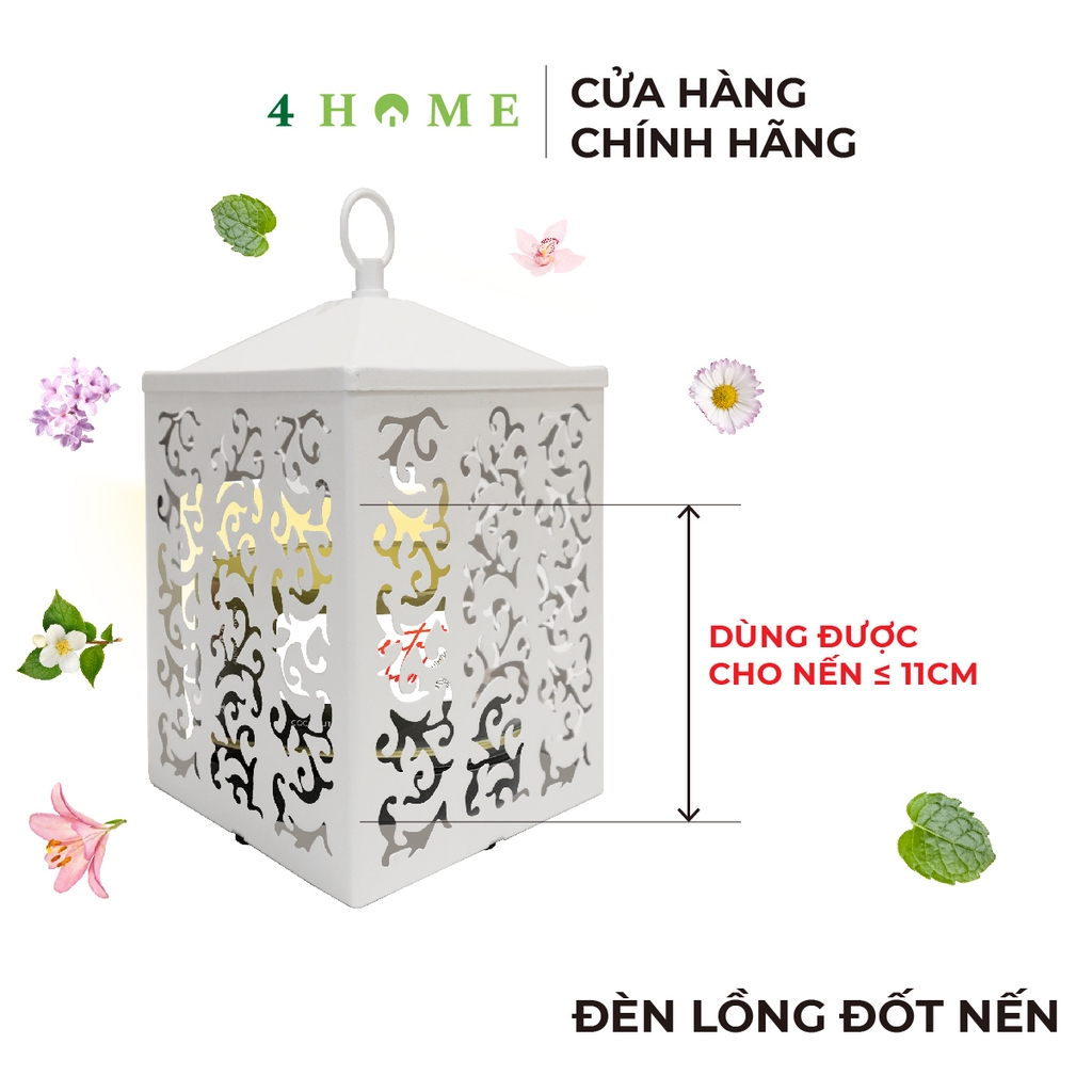 Đèn lồng đốt nến Cottage Lantern - White