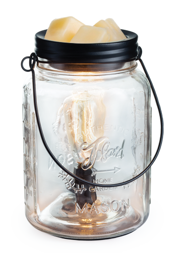 Combo - Mua đèn khuếch tán hương thơm Mason Jar tặng 2 hộp sáp viên Candle Warmer