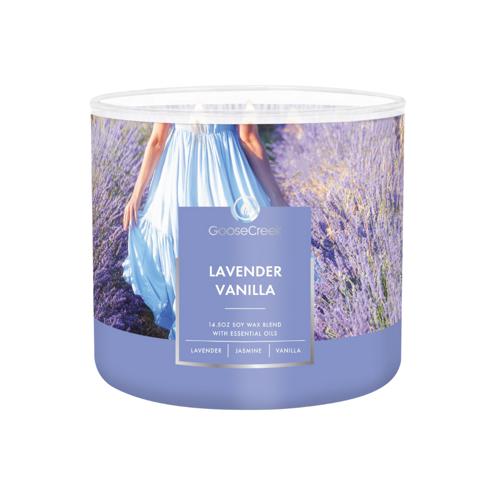 Nến ly 3 bấc sáp đậu nành - Lavender Vanilla