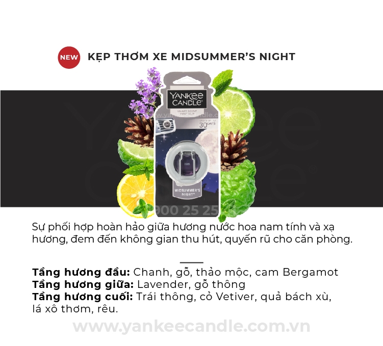 Kẹp thơm xe MidSummer's Night