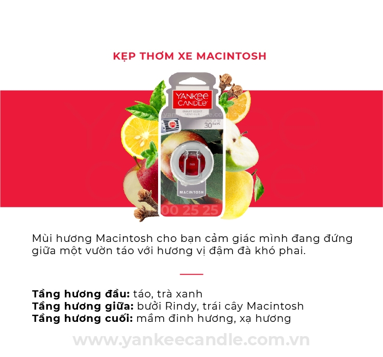 Kẹp thơm xe Macintosh