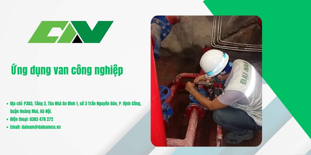 Ứng dụng van công nghiệp