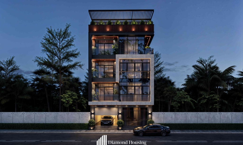 Thiết kế và Thi công nhà phố trọn gói - V.A House; Mr Việt Anh, Mê Linh