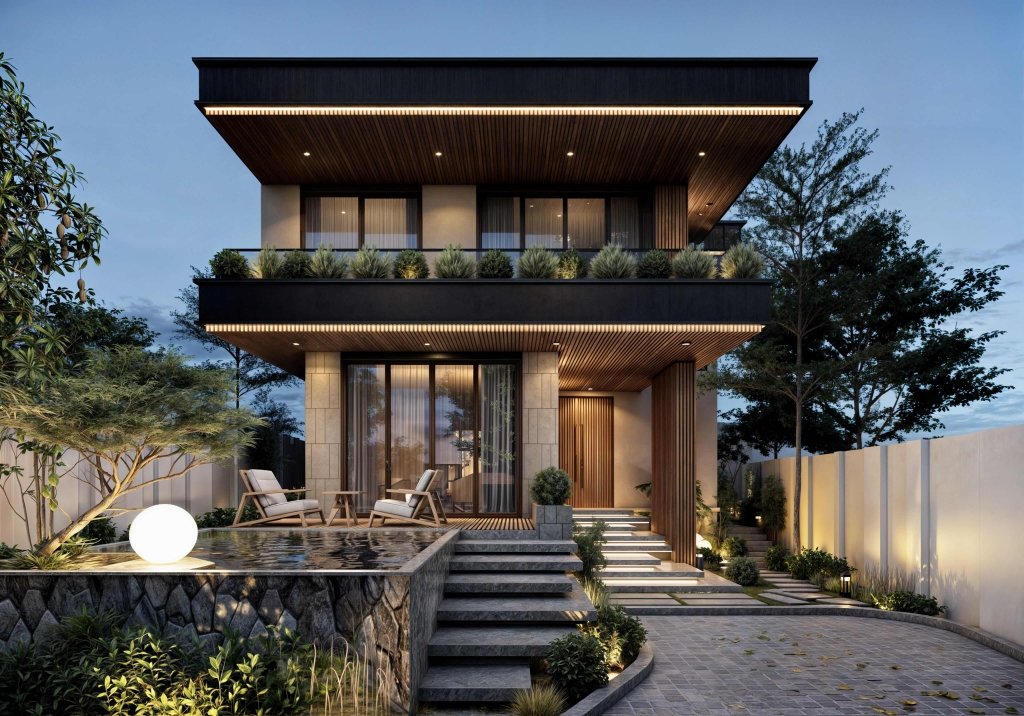 Thiết kế và Thi công trọn gói nhà phố Sóc Sơn - Mr Gấm