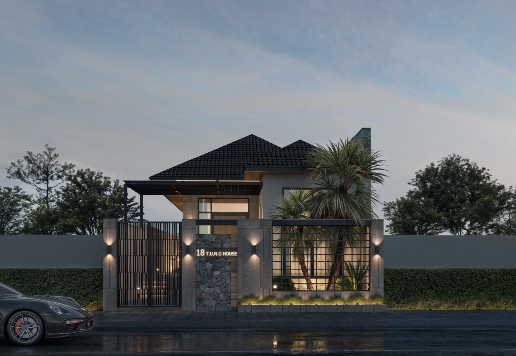 Thiết kế & Thi công nhà phố 1 tầng TUNG House - Ninh Bình