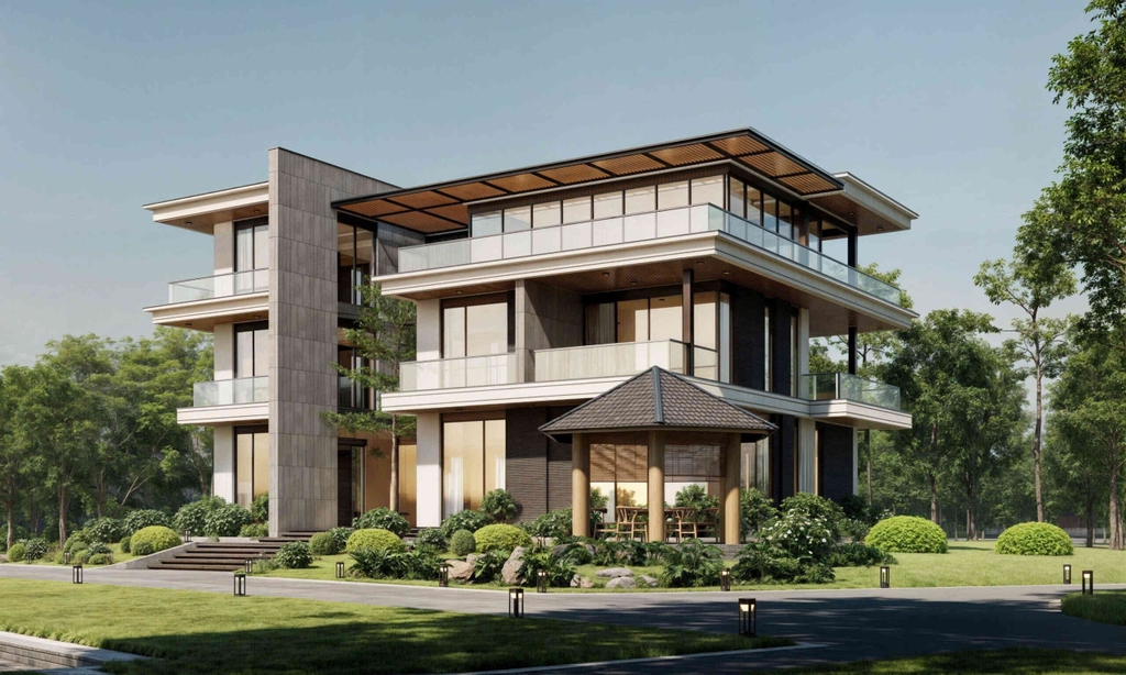 Thiết kế và thi công villa nghỉ dưỡng - Harmony Villa Sóc Sơn