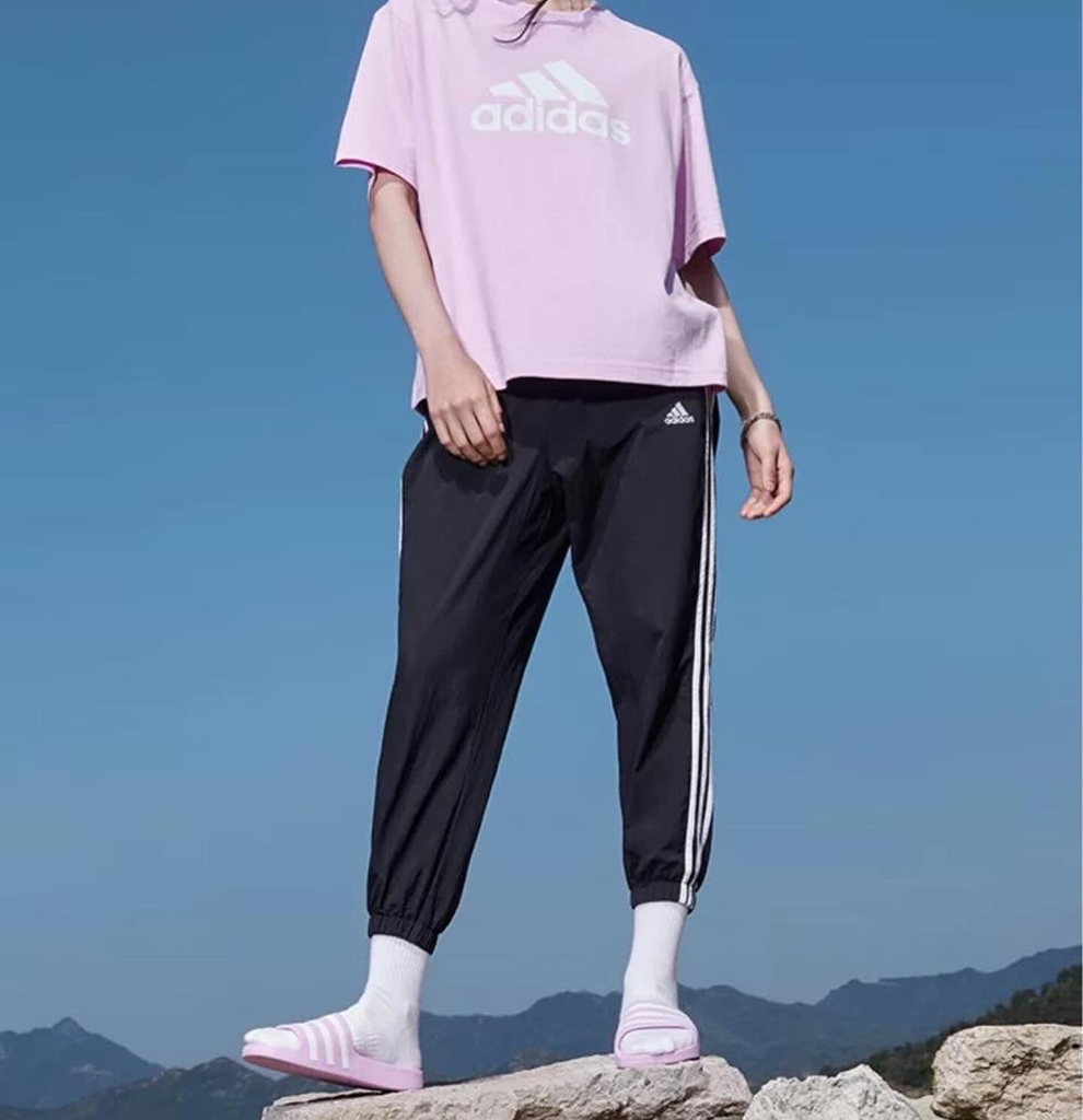 DÉP ADIDAS FY8098 HỒNG KẺ TRẮNG FULLBOX
