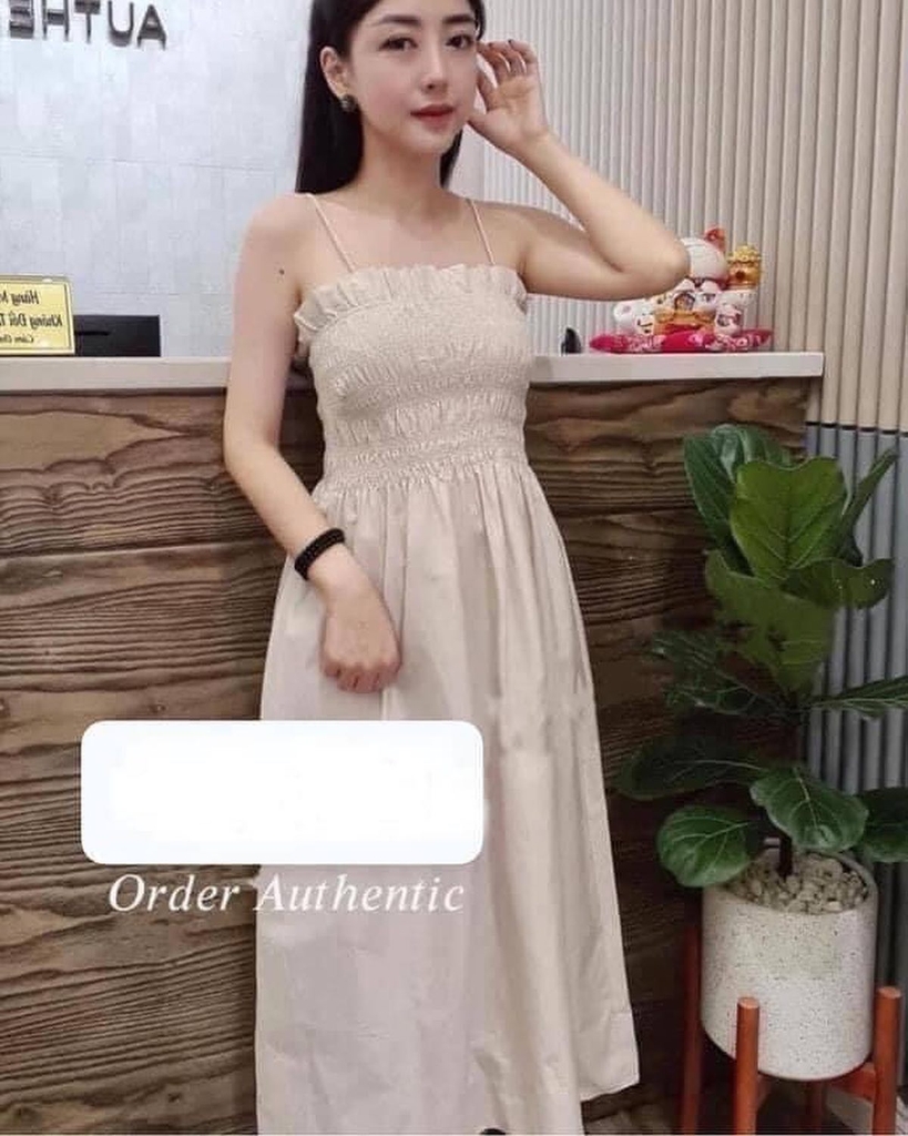 Váy quây nữ màu Đại đỏ  Poêmy