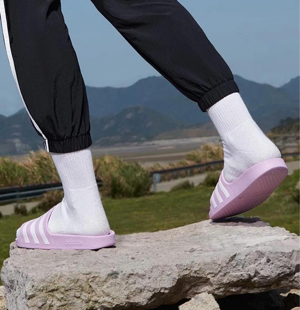 DÉP ADIDAS FY8098 HỒNG KẺ TRẮNG FULLBOX