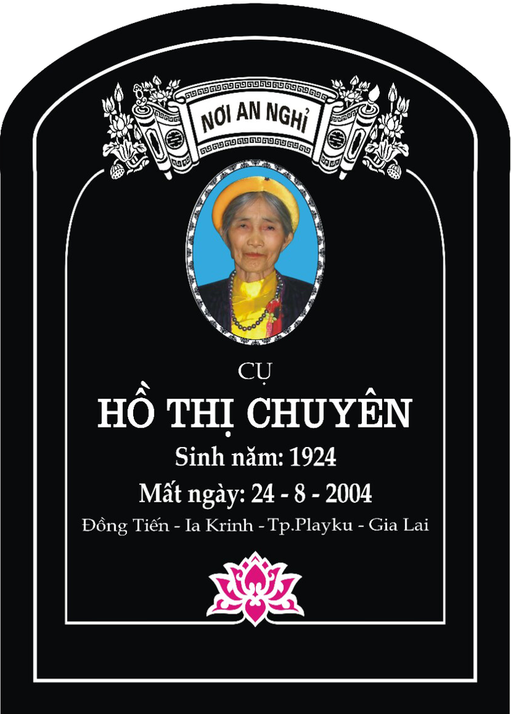 Mẫu bia mộ 12