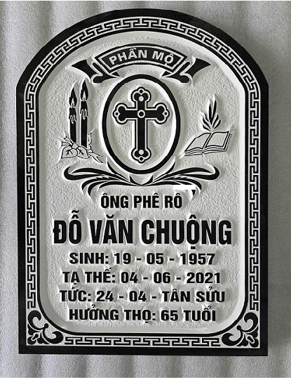 Mẫu Bia Mộ Chữ Nổi 3D - 10