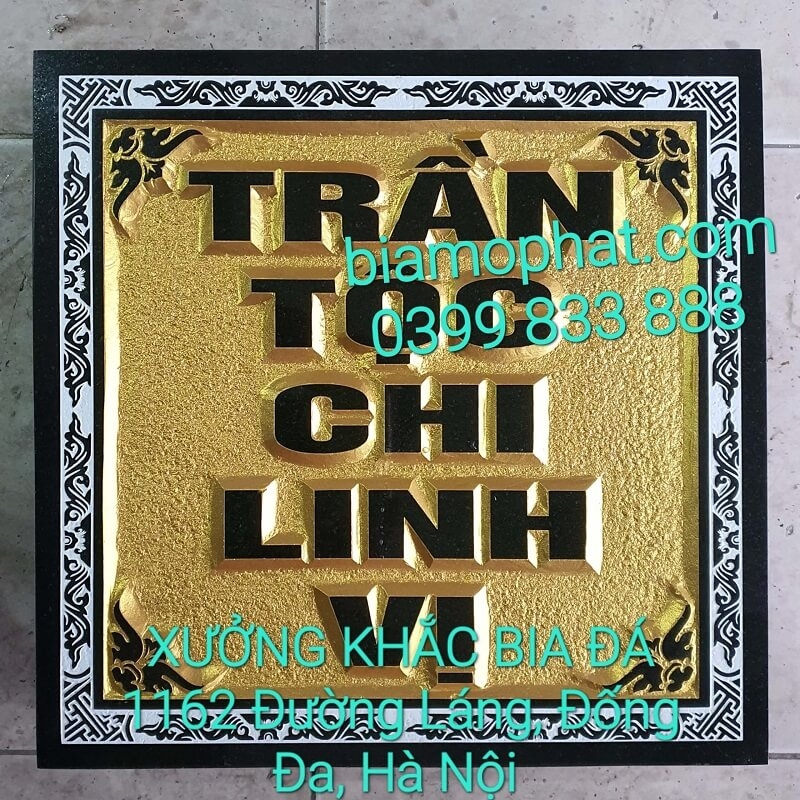Bia Lăng Mộ Chữ Nổi 3D
