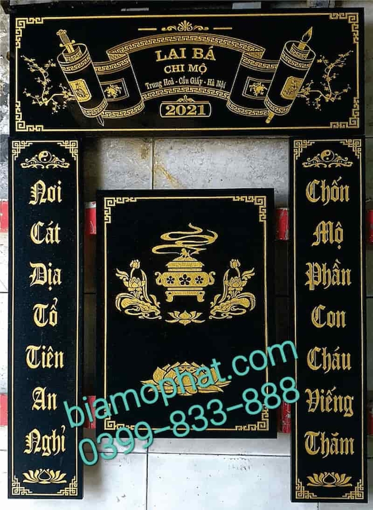 bộ câu đối cuốn thư lăng mộ đẹp