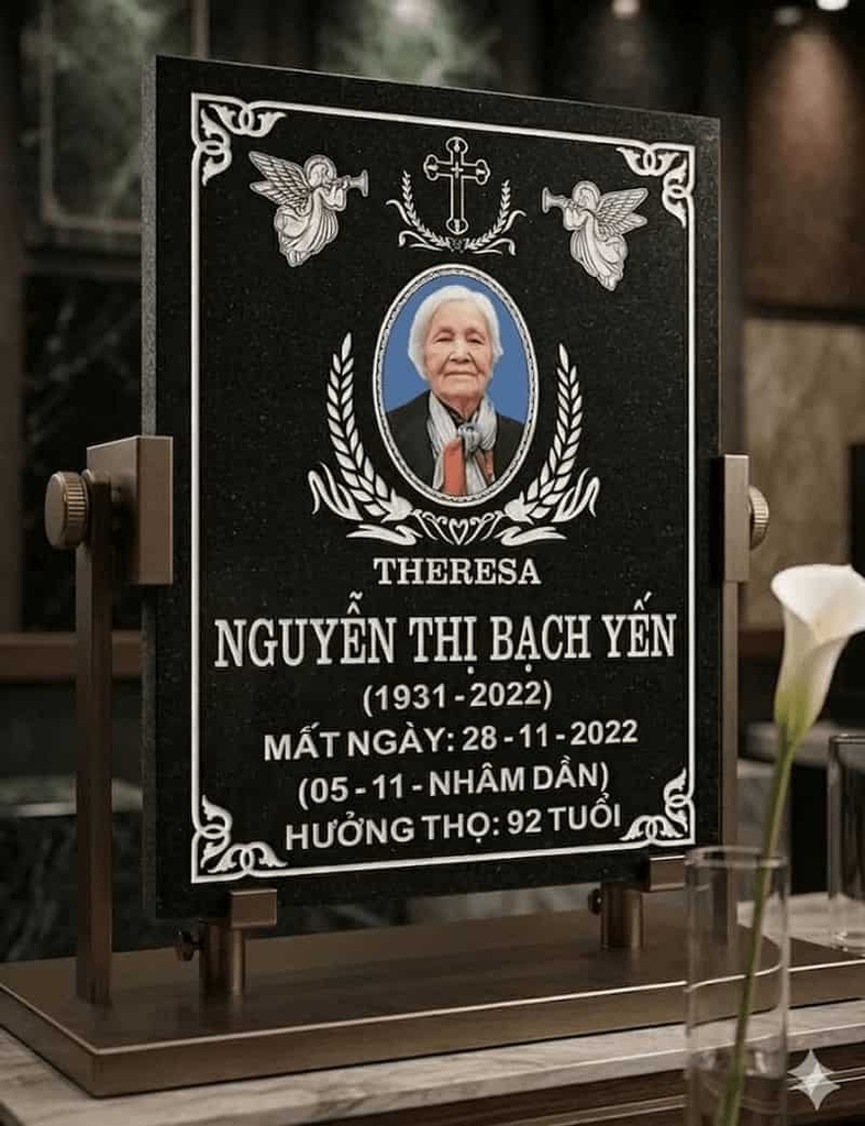 mẫu bia mộ công giáo đẹp
