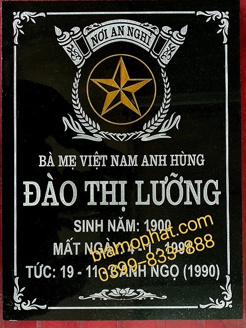 Mẫu Bia Mộ Bà Mẹ Việt Nam Anh Hùng