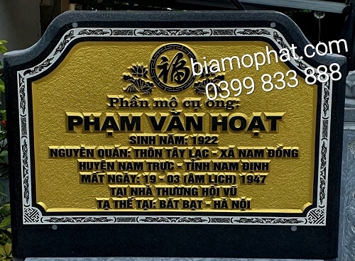 Bia Mộ Chữ Nổi 3D01