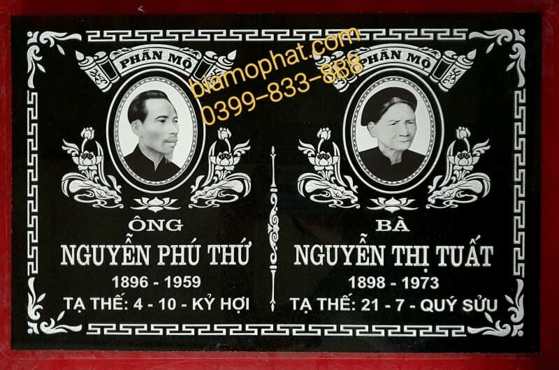 Mẫu bia mộ đôi đẹp
