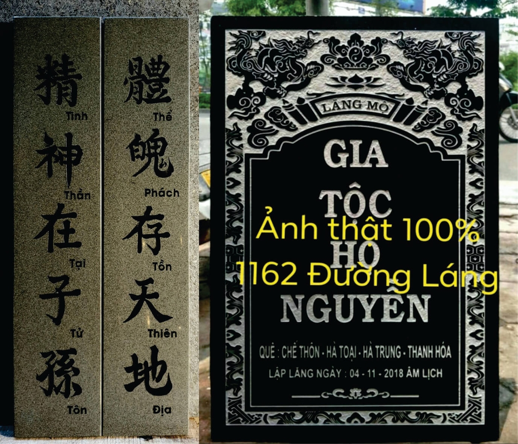 Mẫu bia lăng họ đẹp, bia lăng ho,