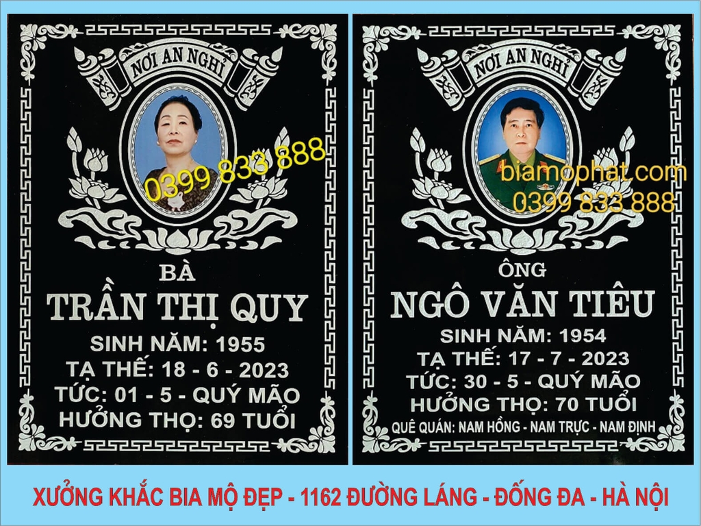 Mẫu Bia Mộ - CA01