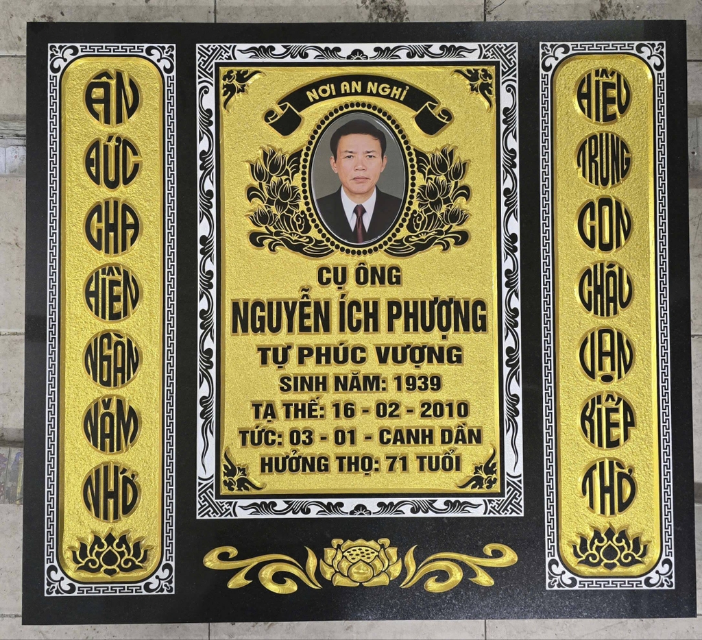 Mẫu Bia Mộ  Chữ Nổi 3D - 11