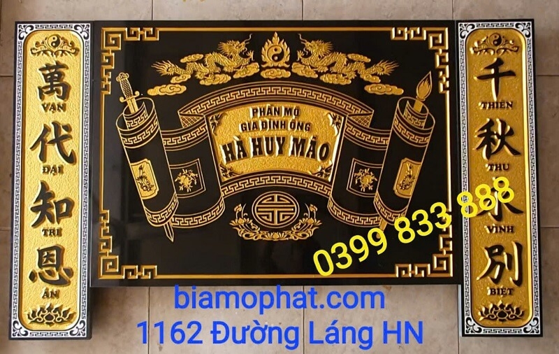 câu đối quấn thư lăng mộ, mẫu câu đối hay, mẫu bia lăng mộ đẹp