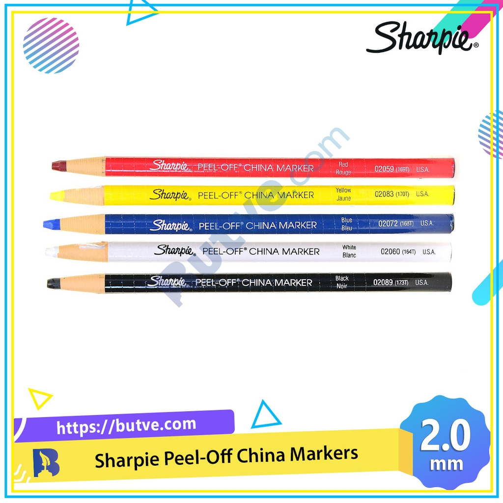 Sharpie Peel-Off China Marker, bút chì dầu - công cụ tuyệt vời cho việc vẽ và sáng tạo. Với đầu bút kháng nước, độ bám dính tuyệt đối và màu sắc chân thực, bạn sẽ nhanh chóng tạo ra các tác phẩm của riêng mình cực kỳ sáng tạo và ấn tượng.