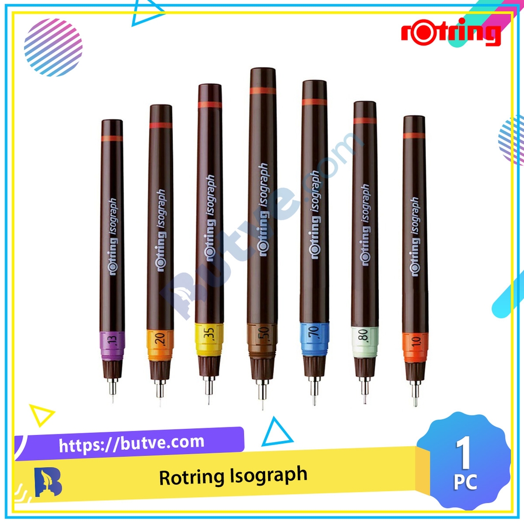 Bút kim Rotring Isograph: Bút kim Rotring Isograph được nghệ sĩ đánh giá là phụ kiện vô cùng quan trọng trong bộ linh họa cụ của mình. Với độ chính xác cao và khả năng vẽ các chi tiết nhỏ, bút kim Rotring Isograph sẽ giúp bạn tạo ra những tác phẩm nghệ thuật đẹp mắt nhất.