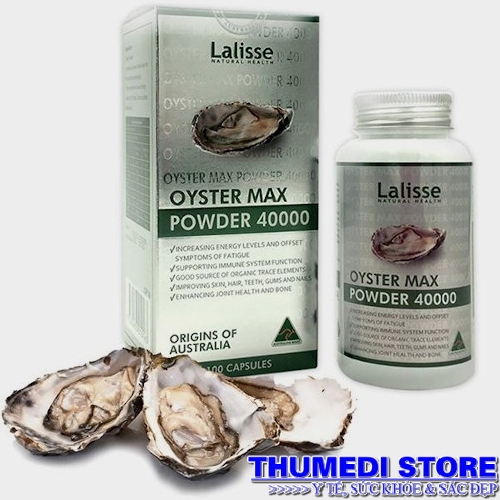Hàu Lalisse Oyster max Powder 40000 (Hộp 100 viên)