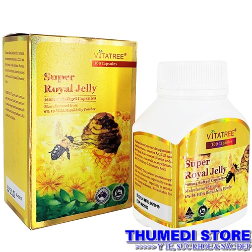 Royal Jelly 1600mg- Sữa ong chúa Vitatree (100 viên)