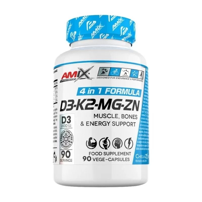 Bộ tứ vi chất Amix 4in1 D3-K2-Mg-Zn - 90 viên