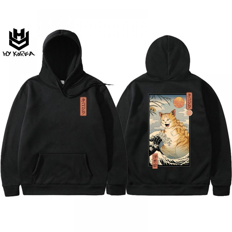 Áo Hoodie Hy Korea Nữ Nam Khoác Nỉ Form Rộng Kiểu Sweater Unisex In Hình  Mèo Khủng Long Dc79. | Haihaishop Xưởng Áo Thun Giá Sỉ