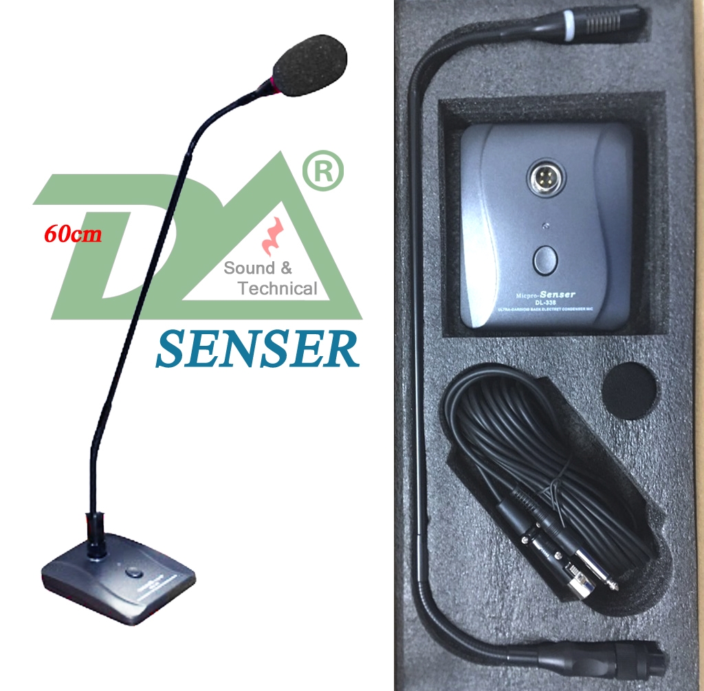 SENSER DL-338 - Chân Mic 4 Pin - Phantom 48V chuẩn