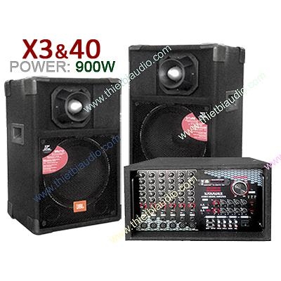 JBL X40 Loa 4 Tấc, Treble lựu đạn, cấu hình chóng vang dội âm thanh trong  hội trường bị vang