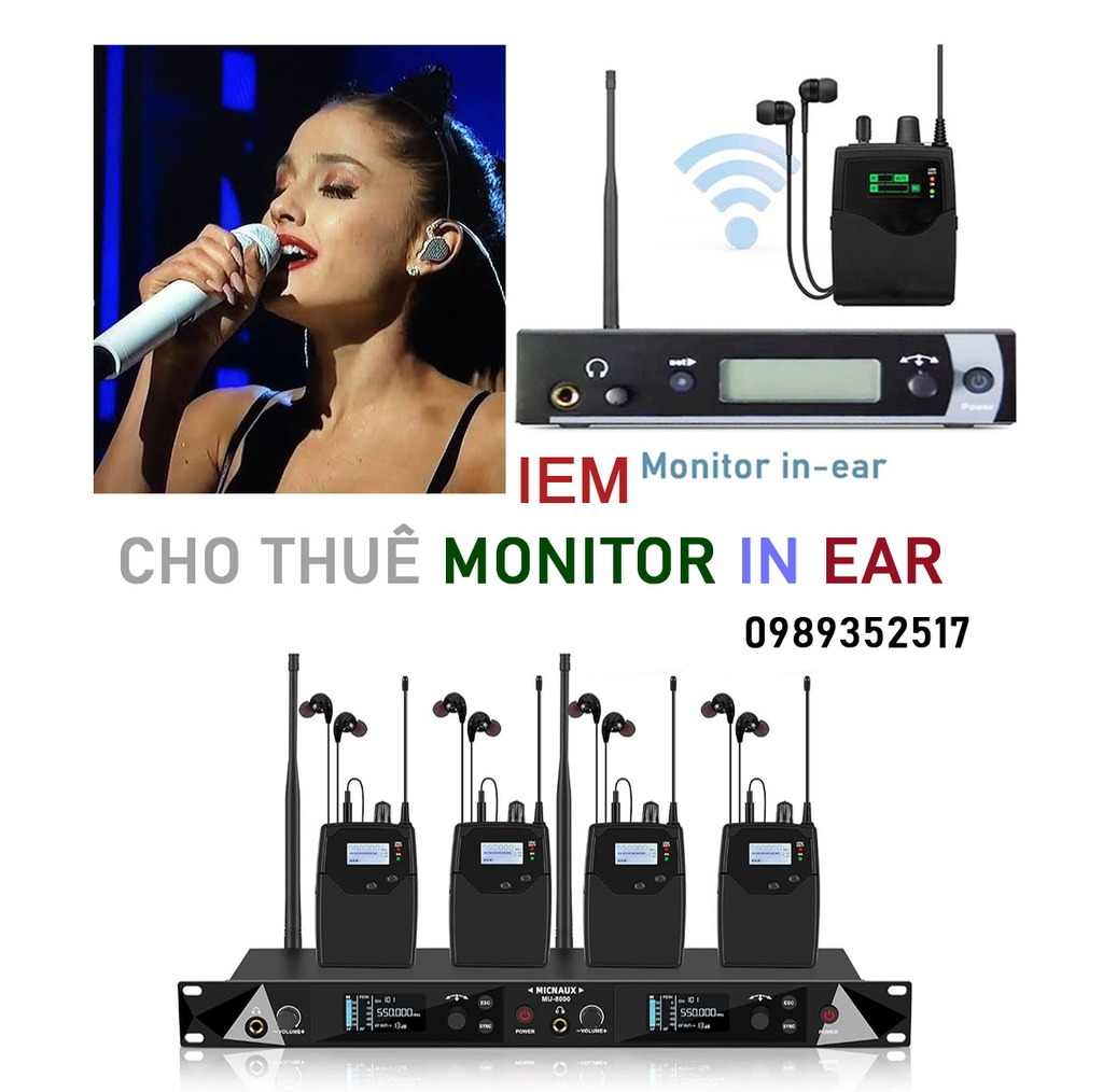 Cho Thuê IEM Monitor In Ear 1-6 người