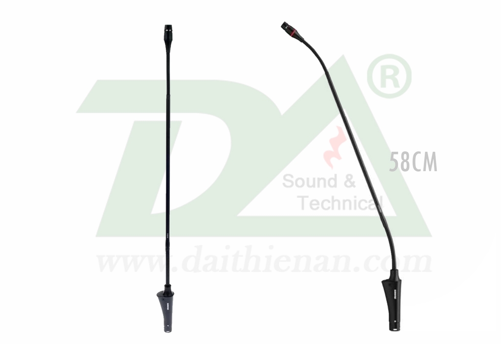 Shure CVG18 B/C-X Centraverse, micro cổ ngỗng lắp đặt trực tiếp trên bụt phát biểu