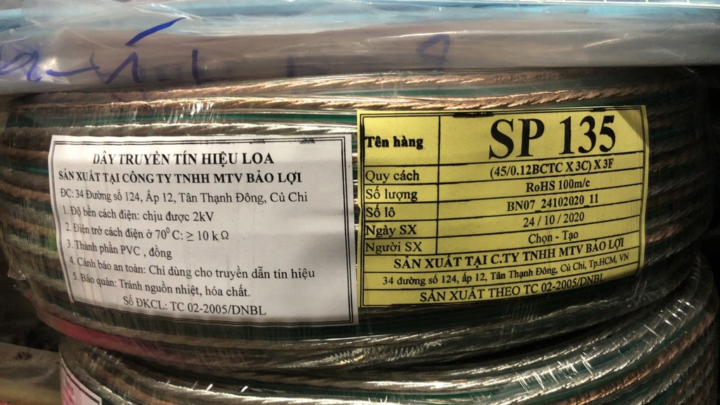 POLI SP-135, tiêu chuẩn USA, dây loa chính hãng