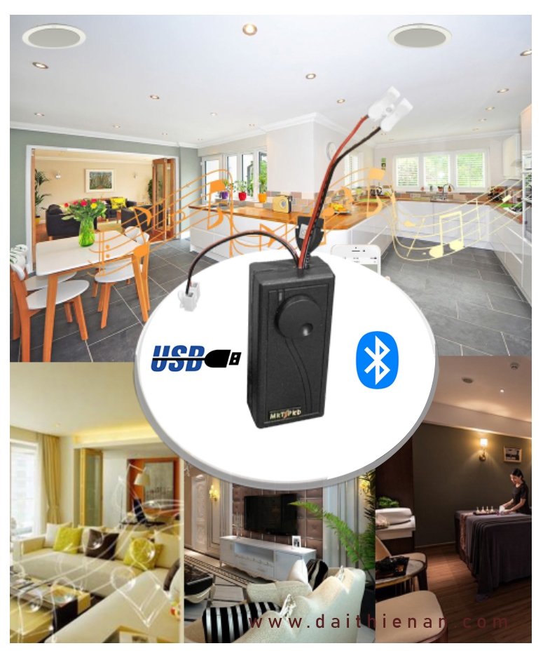 Ampy Bluetooth Mini MKT ND-302S 2-4 Loa âm trần phát nhạc liên tục, tiếng trong veo