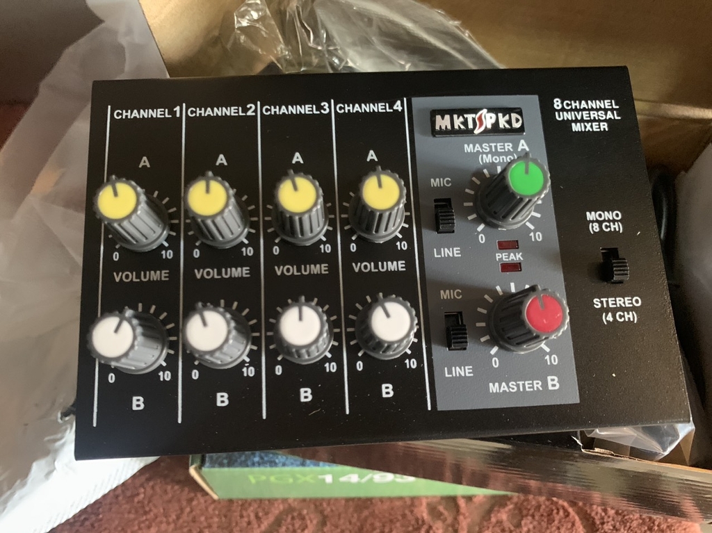 MKT/PKD MIX-800 Bộ trộn mixer 8 Line, Phân Vùng Âm Thanh và Chọn Source Nhạc