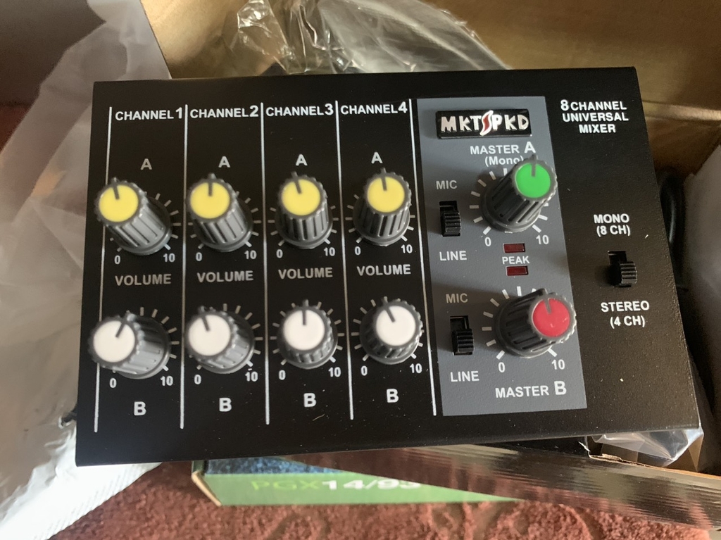 MKT/PKD MIX-800 Bộ trộn mixer 8 Line, Phân Vùng Âm Thanh và Chọn Source Nhạc