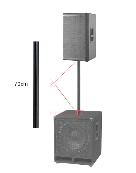 TAD-504 Óng Sắt Đỡ Loa Full Trên Subwoofer